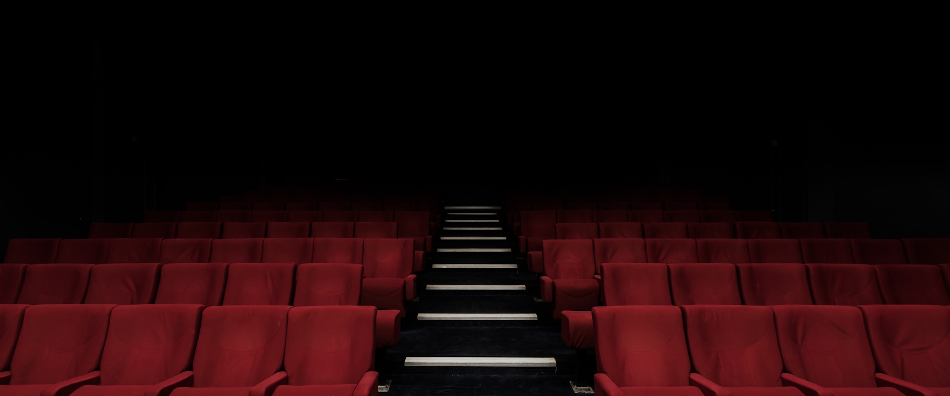 A dramatic cinema auditorium